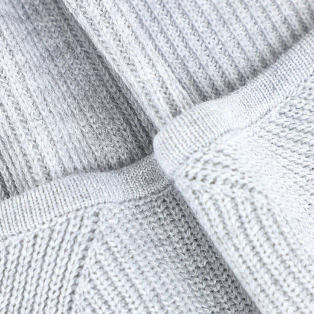 Gray Ribbed Women's Top - Picture 2 of 2